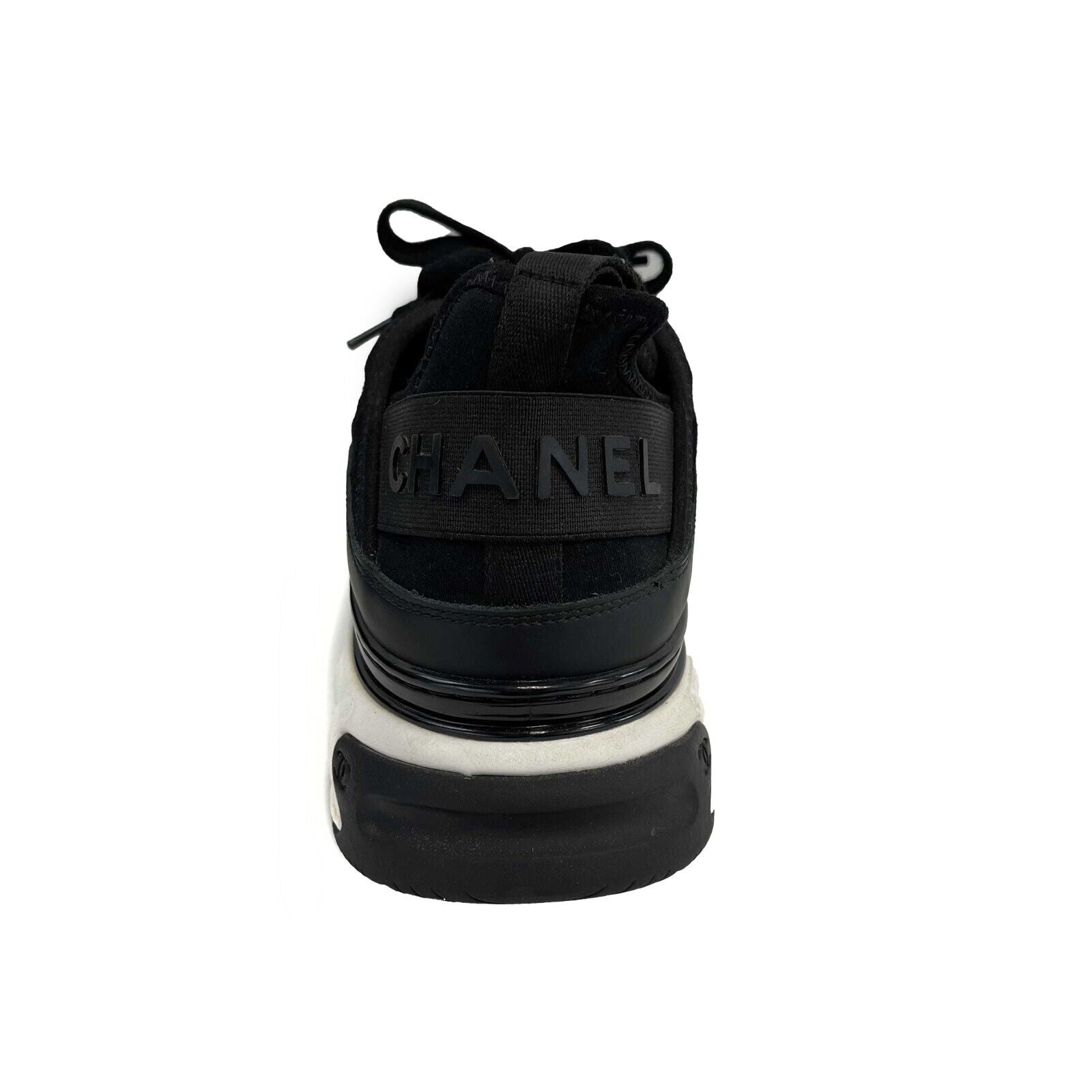 Chanel CC Trail Runner Sneakers for Women - Black Athletic Shoes Size US 7 (EU 42) - Lightweight Running Sneakers for Gym, Jogging & Outdoor Activities