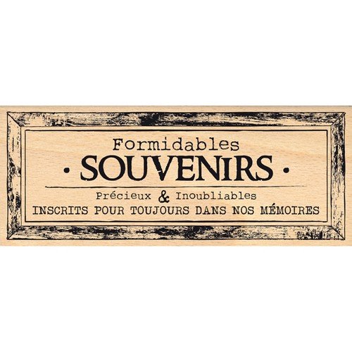 Scrapbook Stamp fg115042 - Memories Forever Beige 6x15x2.5cm for Card Making, Journaling & DIY Crafts