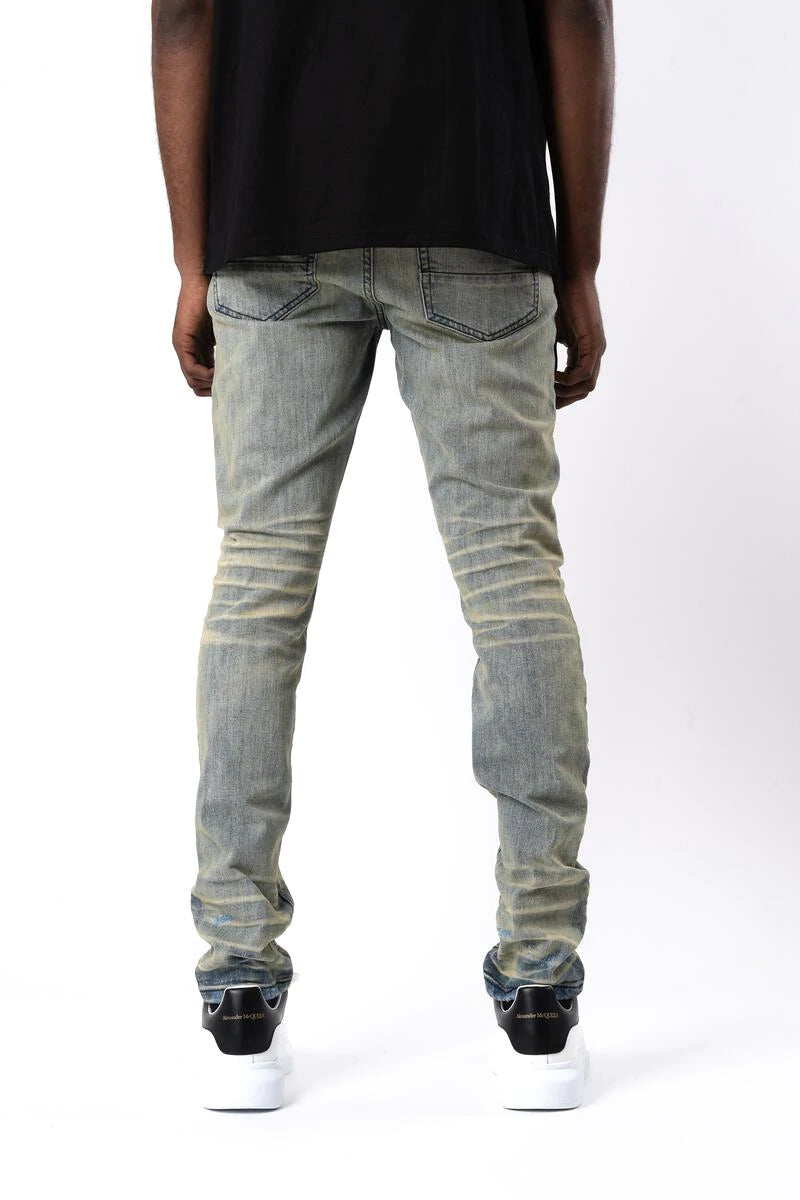 GFTD BARON TAN JEAN - Premium Slim Fit Stretch Denim Jeans for Men | Comfortable & Stylish Casual Wear for Everyday Outfits, Dating, and Office