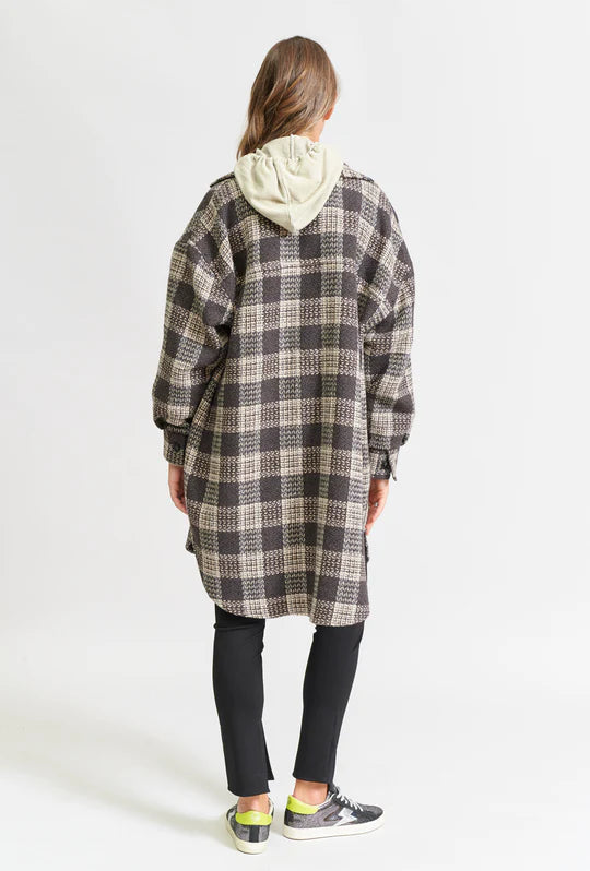 Stylish Check Shirt Jacket for Men & Women | Casual Plaid Button-Up Shirt Jacket | Perfect for Outdoor Adventures, Layering & Everyday Wear