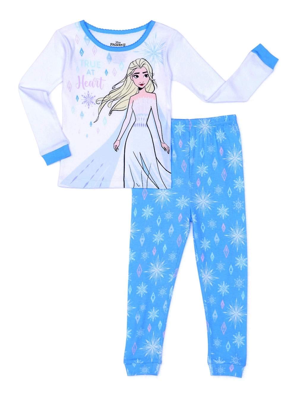 Disney Frozen 2-Piece Cotton Pajama Set for Toddler Girls (2T-5T) - Soft & Snug Sleepwear for Bedtime & Playtime