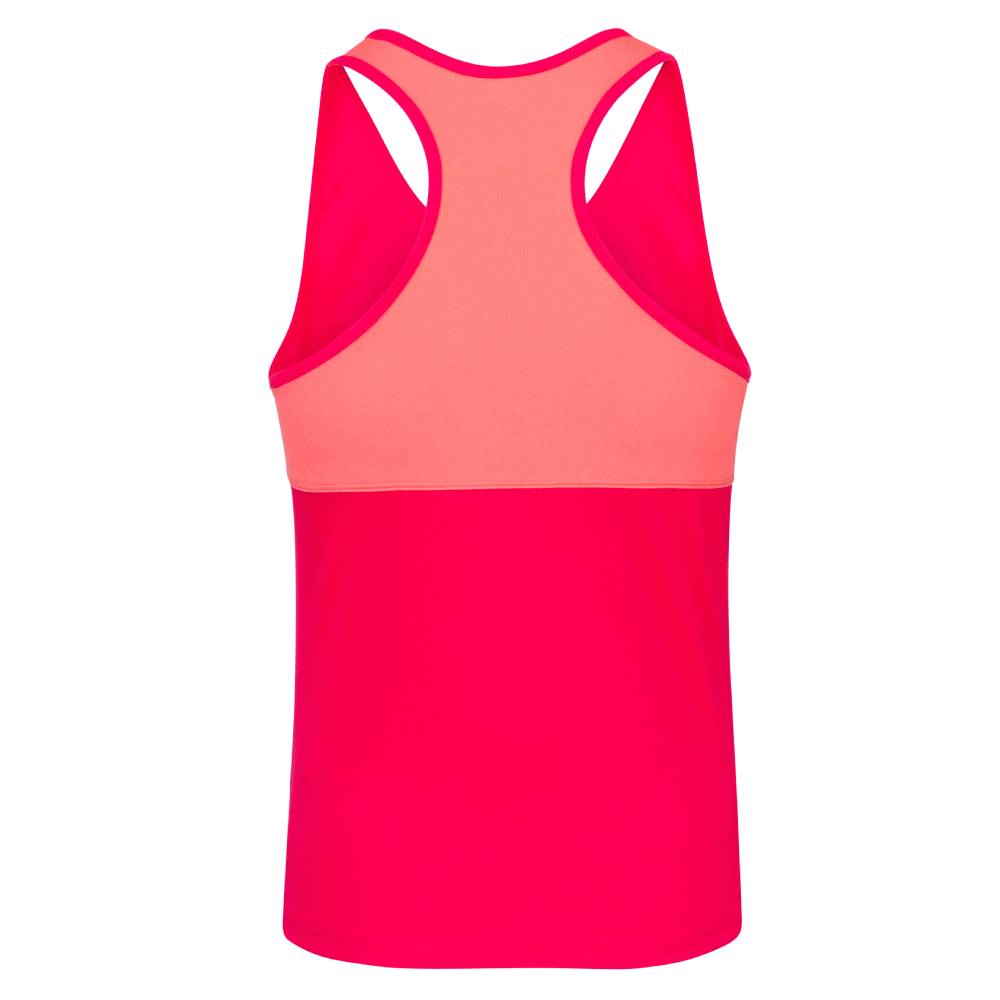 Babolat Women's Play Tank Top - Breathable Athletic Shirt for Tennis & Workouts (Red Rose) | Perfect for Gym, Running & Casual Wear