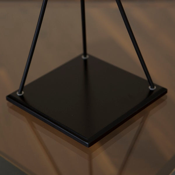45-Minute Twisted Modern Glass Timer with Stand - Black or White - Perfect for Kitchen, Office, and Study Time Management