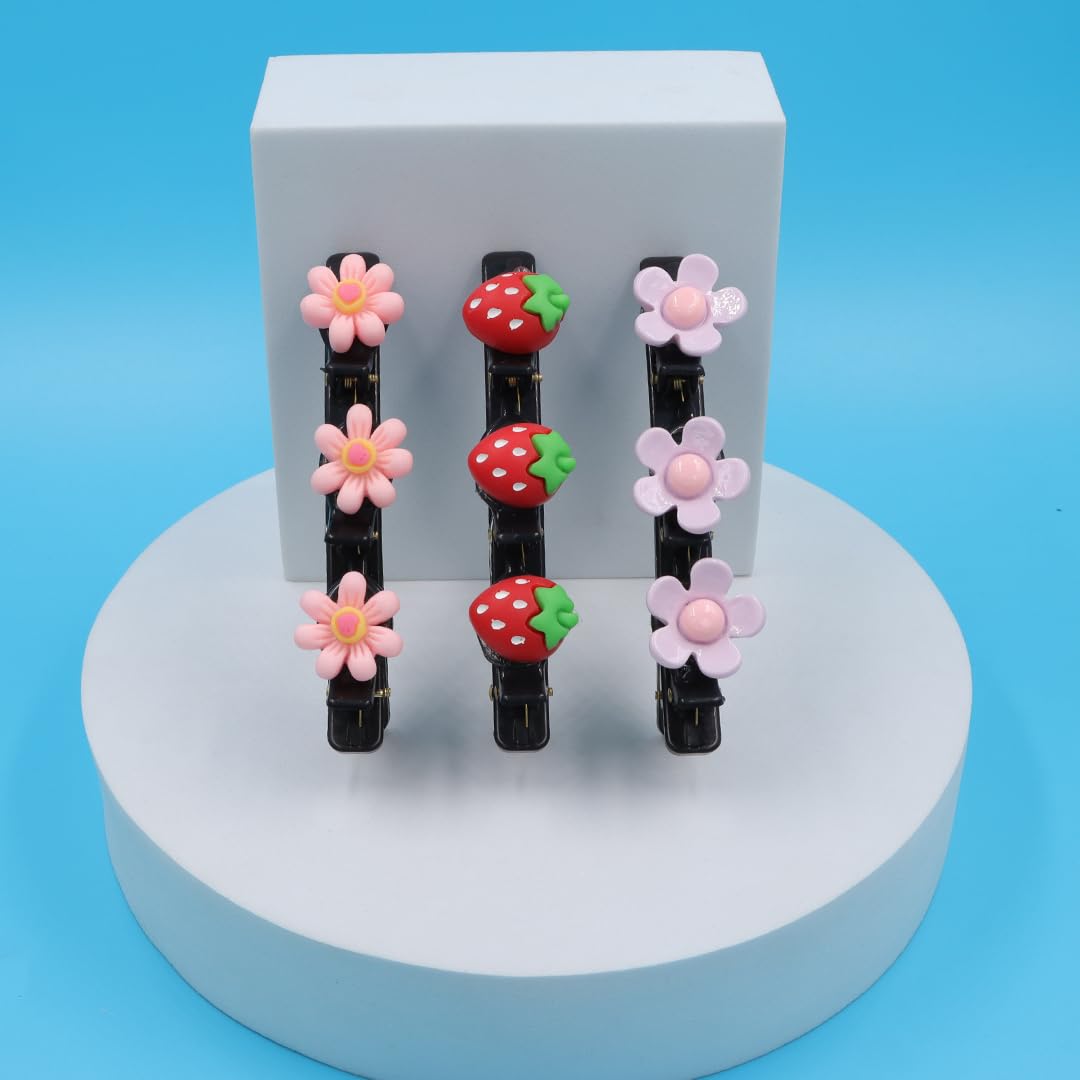 Myra Collection 3-Piece Double Hair Clip Set - Alligator Hairpins for Women & Girls - Hair Accessories for School, Work & Special Occasions