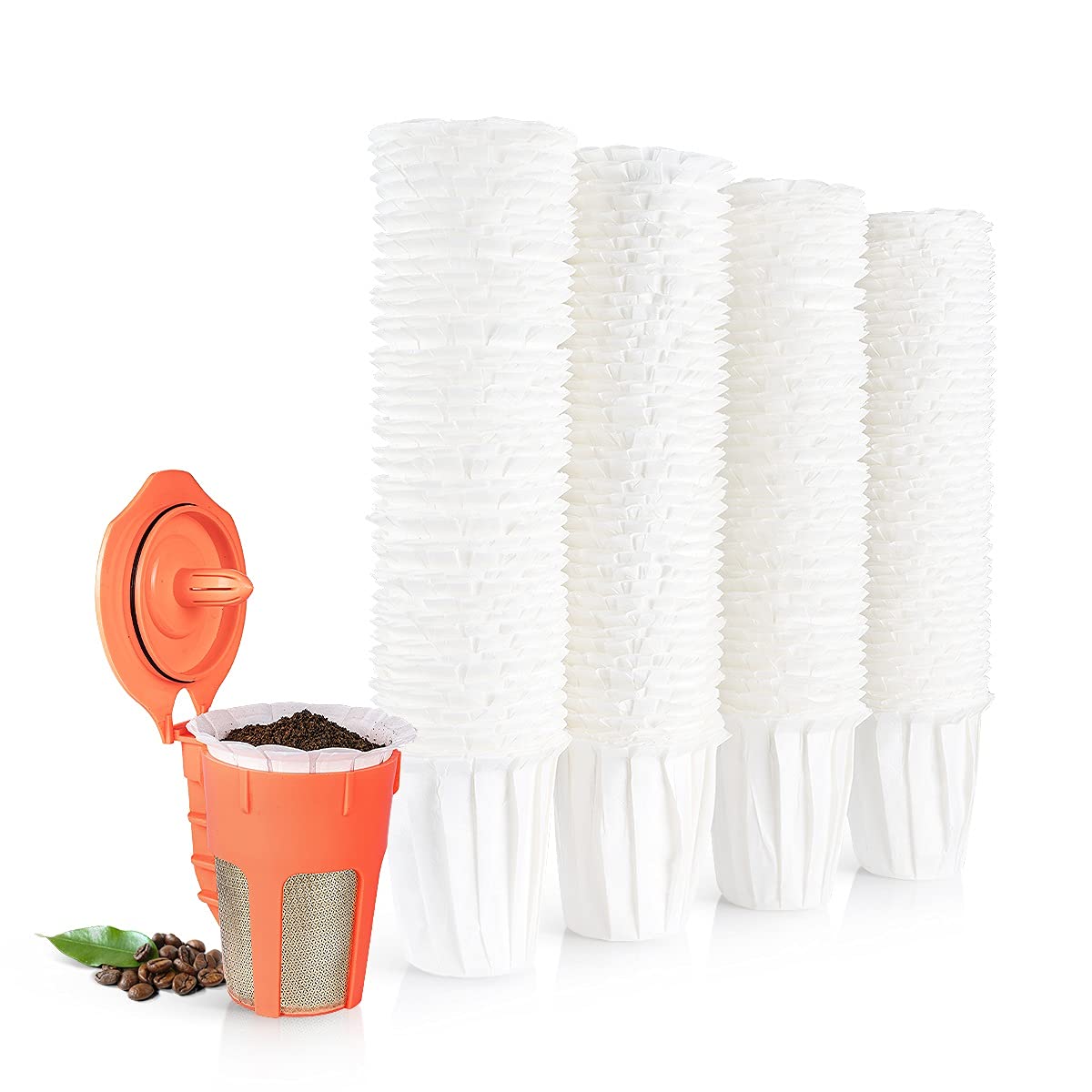 Premium MG Coffee Disposable Filters for K-Carafe - 400 Count | Compatible with Keurig Brewers | Perfect for Home, Office & Coffee Shops