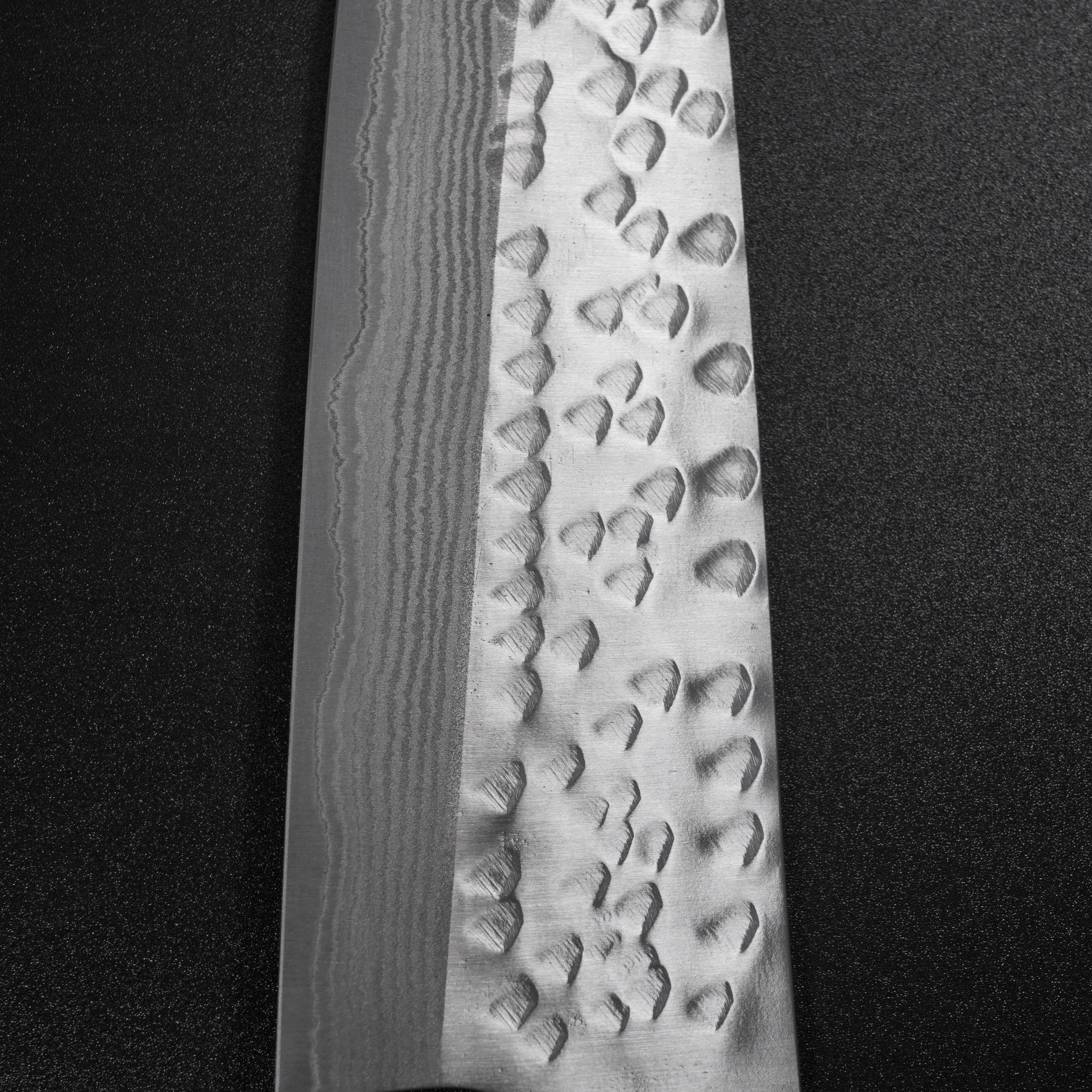 Saji Takeshi SRS13 Hammered Damascus Santoku Knife 180mm with Corian Handle - Premium Japanese Kitchen Knife for Slicing, Dicing & Chopping Vegetables, Meat & Fish - Perfect for Home Chefs & Professional Cooks