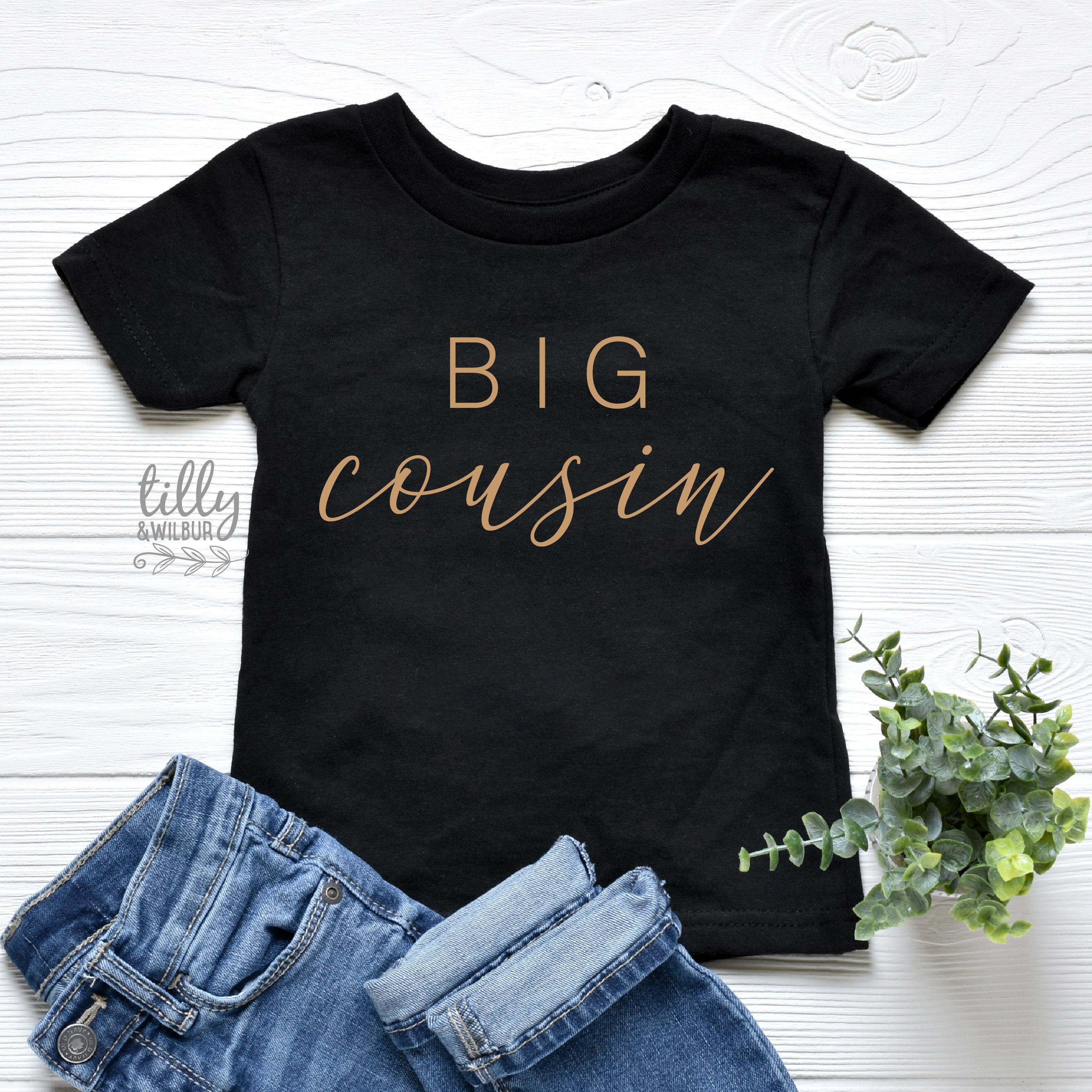 Big Cousin T-Shirt for Men & Women - Comfortable Cotton Crewneck Tee - Perfect for Family Reunions, Casual Outings & Gifting
