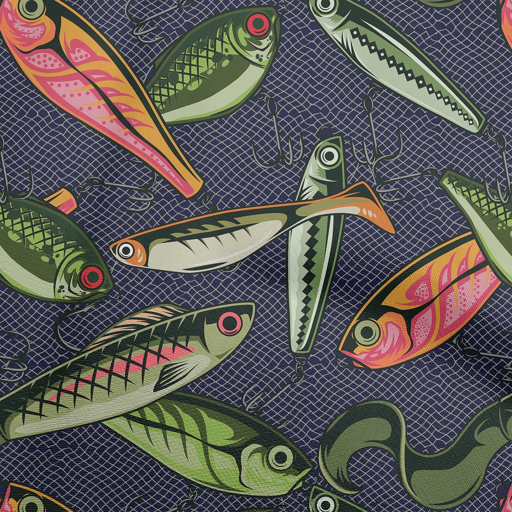 Premium 100% Cotton Cambric Fabric - Light Green Printed Fish Design, 42 Inch Wide by The Yard | DIY Clothing, Quilting, Dressmaking & Home Decor Sewing Supplies | Perfect for Apparel, Crafts & Upholstery Projects