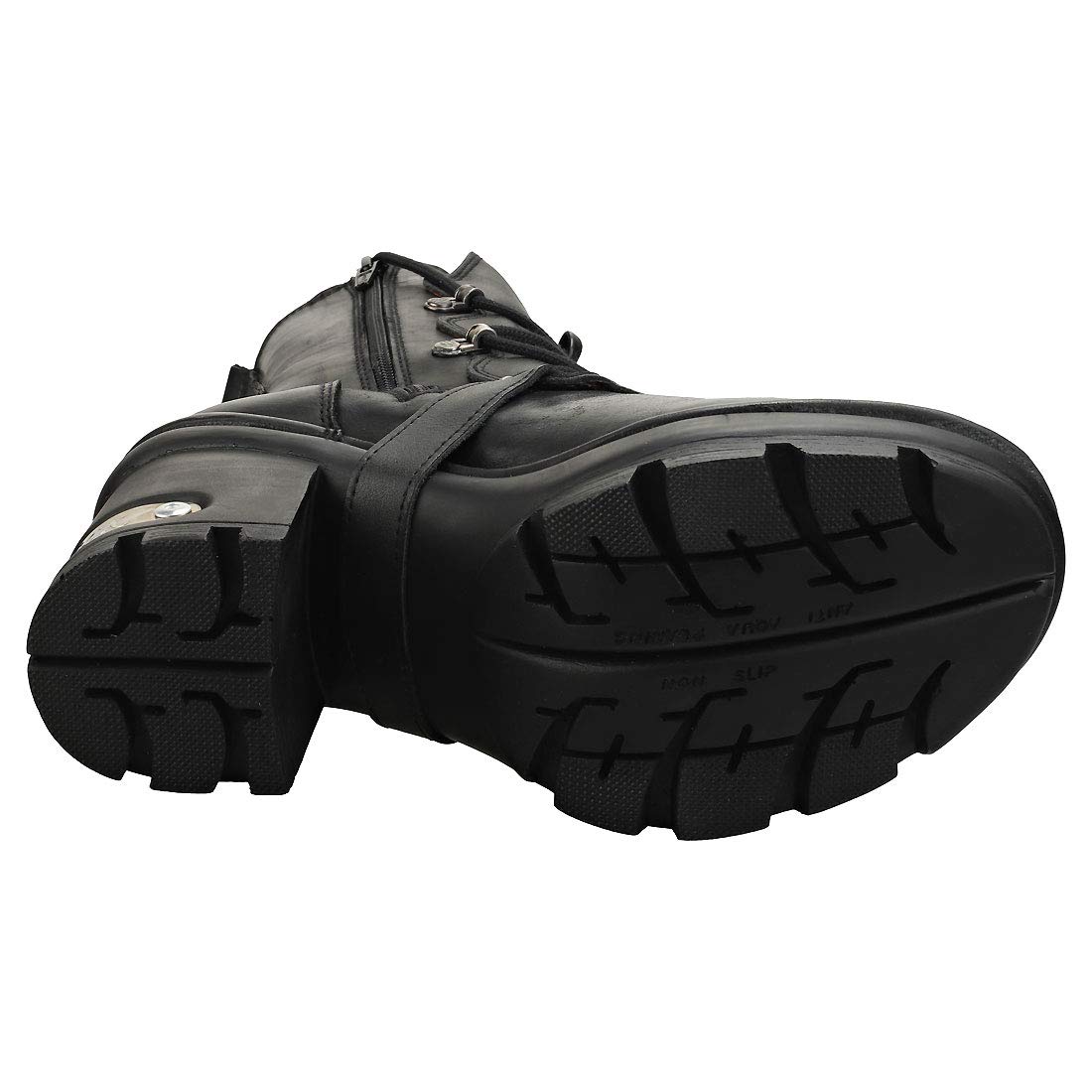 Unisex Platform Boots in Black - Size 8.5 US Men / 10 US Women - Trendy Chunky Sole Shoes for Streetwear & Winter Fashion