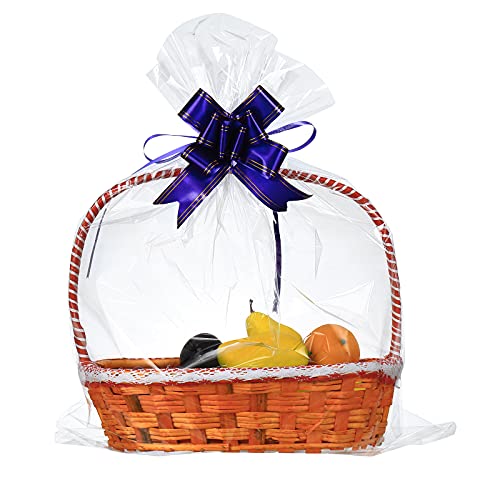 clear bag/ purple bowknot