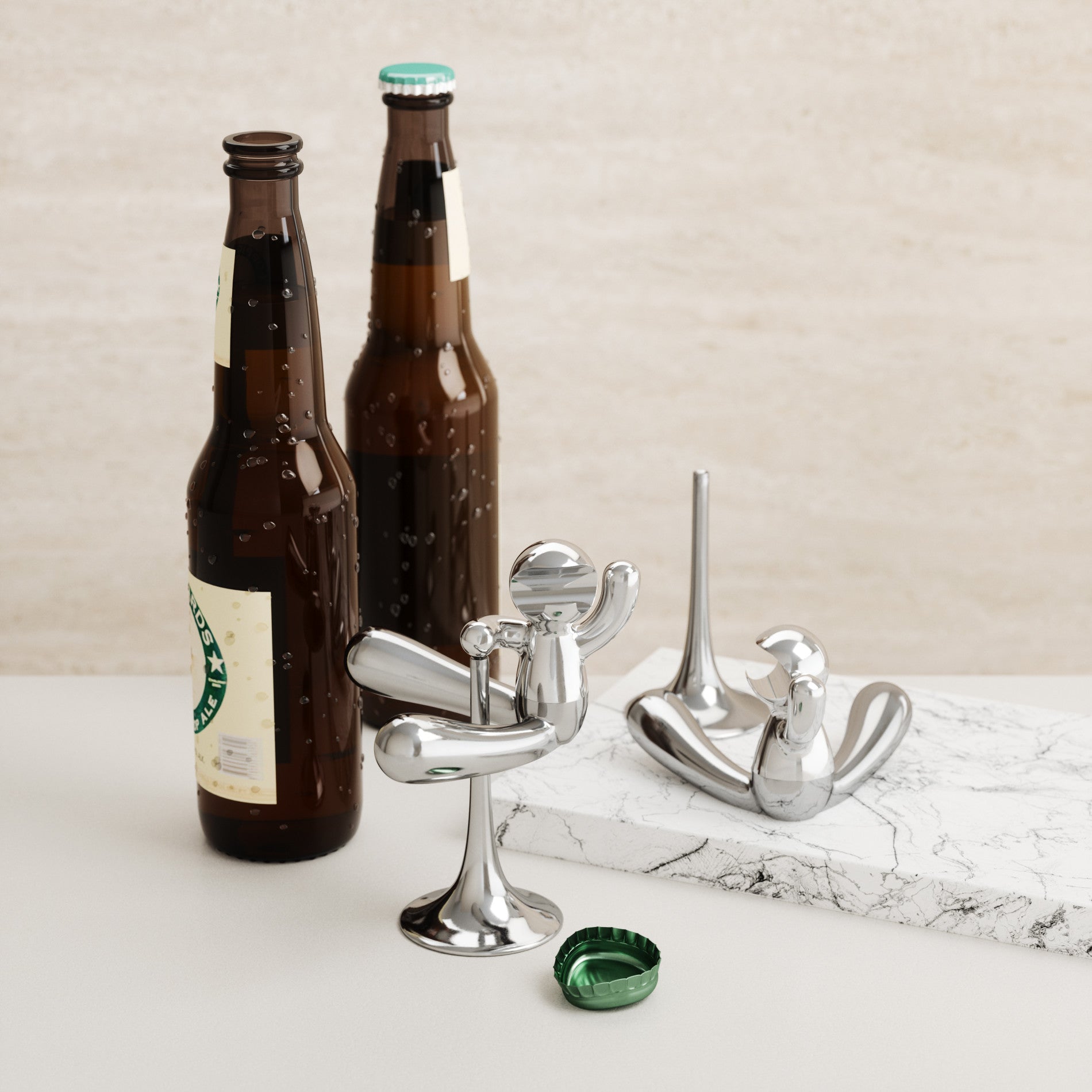 Rodeo Buddy Bottle Opener - Durable Metal Keychain Bottle Opener for Beer & Soda - Perfect for Parties, Camping & Outdoor Adventures
