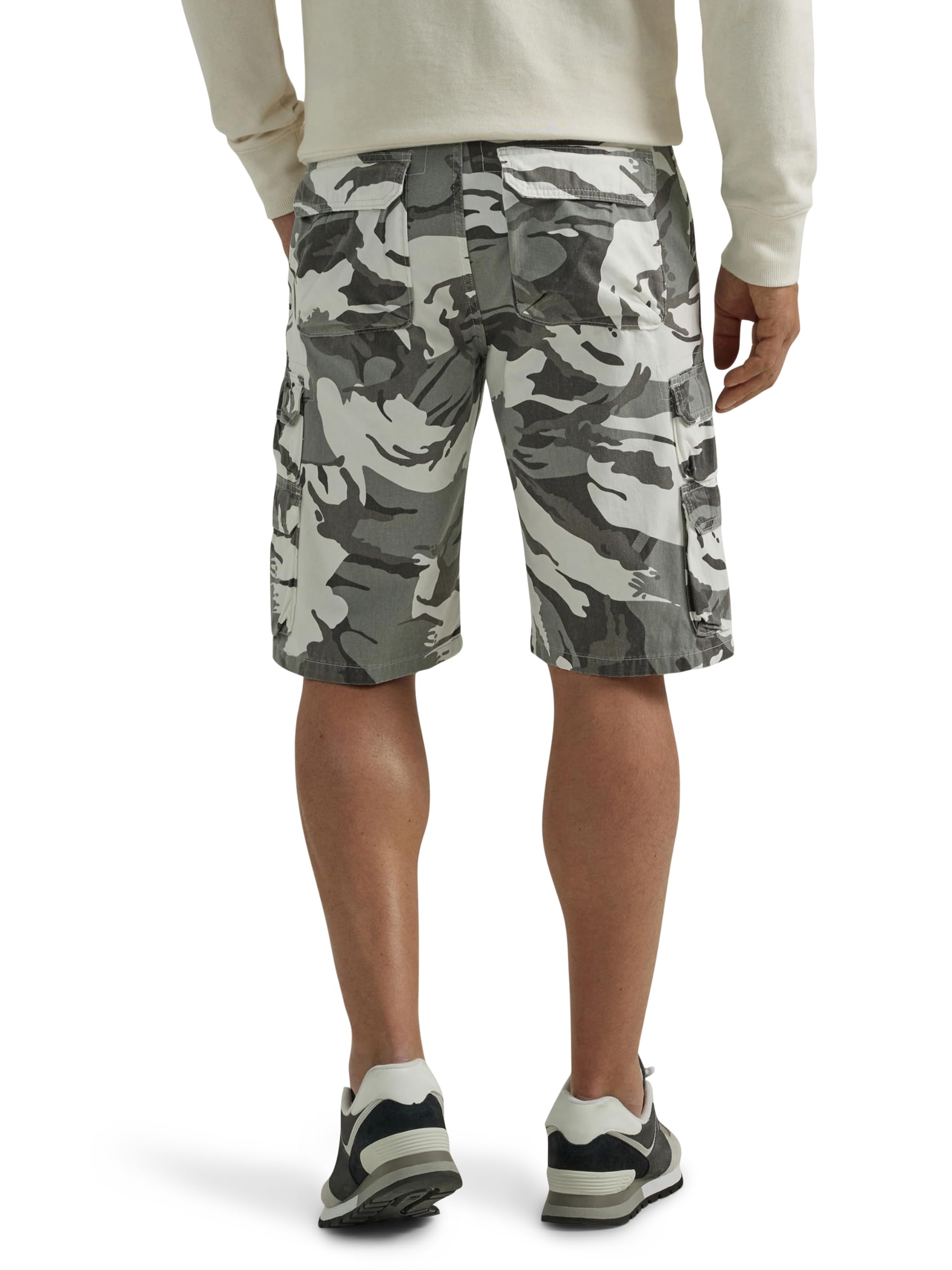 Wrangler Authentics Men's Premium Twill Cargo Shorts - Comfortable Casual & Outdoor Wear for Summer, Hiking, Travel and Everyday Use
