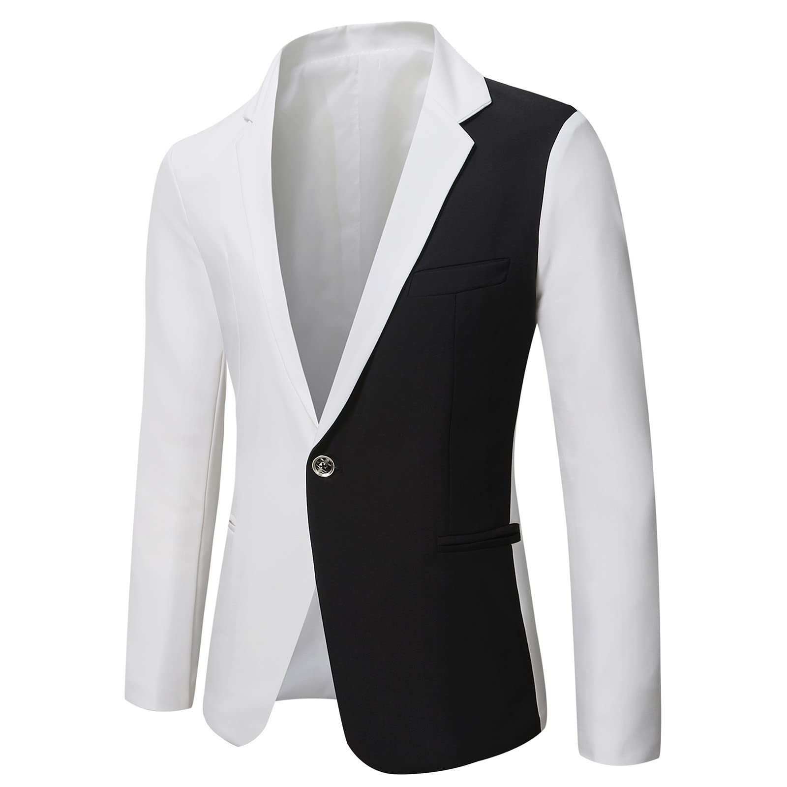Men's Two-Tone Slim Fit Blazer for Dinner & Prom | Stylish Party Jacket