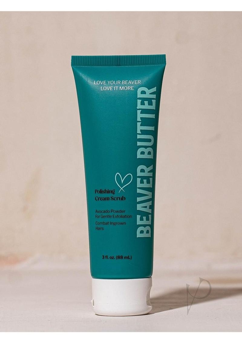 Beaver Butter Exfoliating Polish 3oz - Natural Body Scrub for Smooth Skin - Perfect for Dry Skin & Post-Shave Care