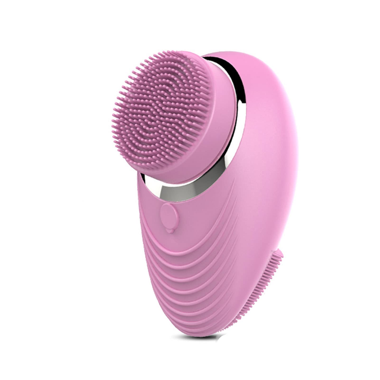 WENZHE 360° Rotating Electric Facial Cleansing Brush - 4 Speed Waterproof Rechargeable Face Scrubber for Blackhead Removal & Deep Pore Cleansing (Pink) | Perfect for Daily Skincare Routine & Spa-like Experience at Home