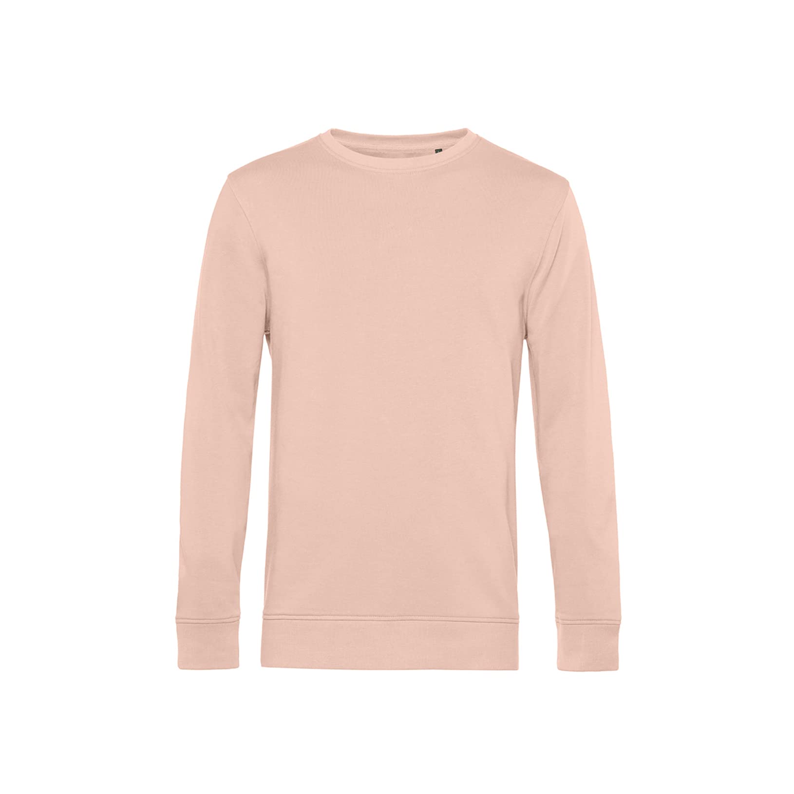 Organic Cotton Crew Neck Sweatshirt for Men - Soft Rose Color, 2XL Size - Comfortable Casual Wear for Gym, Lounge & Everyday Outfits