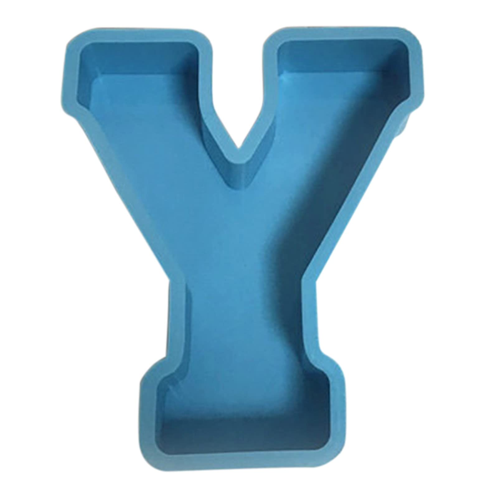 Plowerme 26 Alphanumeric Silicone Cake Mold - Crystal Clear DIY Alphabet & Number Cake Mould for Baking, Decorating - Perfect for Birthdays, Weddings, Parties (Blue, One Size)