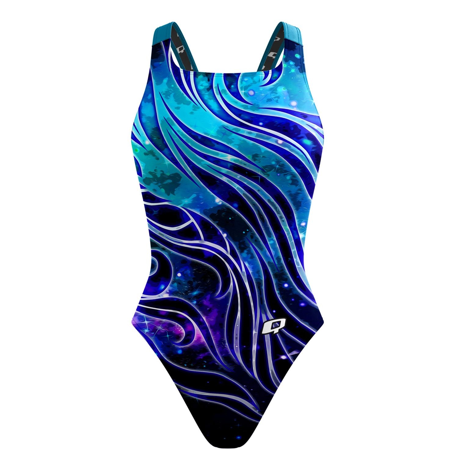 Mystic Waves Classic Strap Swimsuit for Women - Sexy One Piece Bathing Suit with Adjustable Straps - Perfect for Beach Vacation, Pool Party & Summer Swimwear