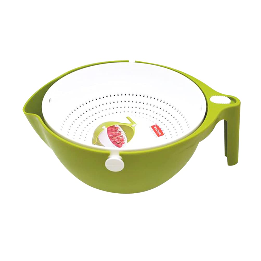 Cabilock 1-Piece Vegetable Washing Basket - Multi-Purpose Kitchen Colander for Rice, Pasta, Fruits & Vegetables - Durable Drain Strainer Bowl with Handle - Perfect for Meal Prep, Cooking & Healthy Eating