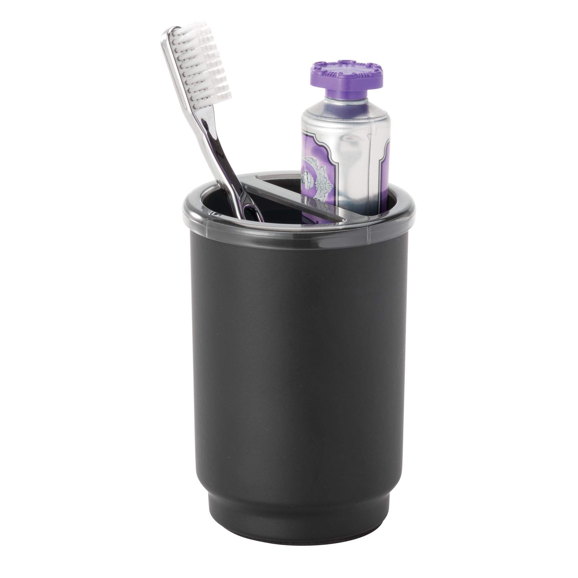 iDesign Austin Toothbrush Holder - Organize Regular & Electric Toothbrushes - Perfect for Bathroom Countertop, Vanity, or Travel Storage