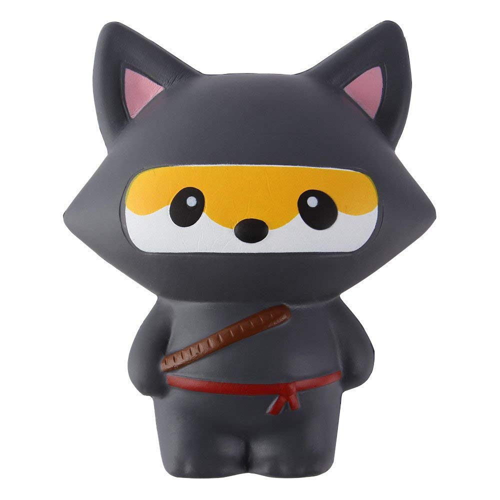 Jumbo Fox Squishy Toy - 5.3 Inch Slow Rising Kawaii Stress Relief for Kids & Adults