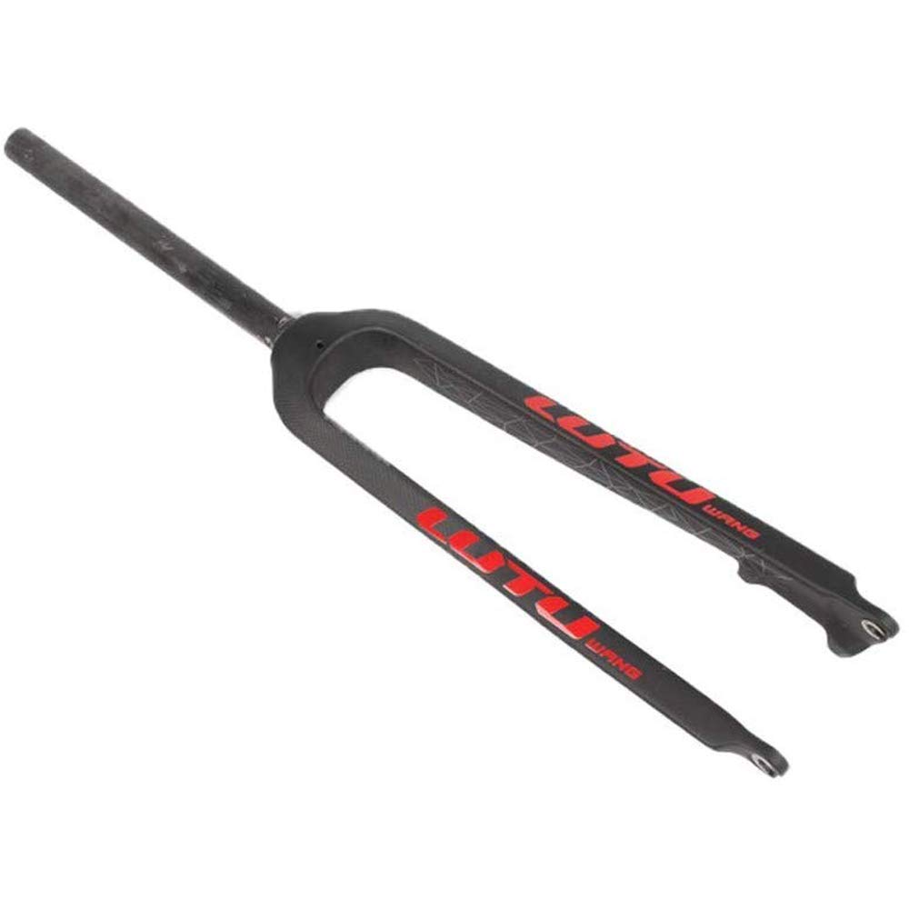 SLRMKK 3K Carbon Fiber Bike Suspension Fork - 26/27.5/29 Inch MTB Hard Fork for Mountain Biking, Road Cycling & Trail Riding | Lightweight & Durable Carbon Fiber Bicycle Front Fork