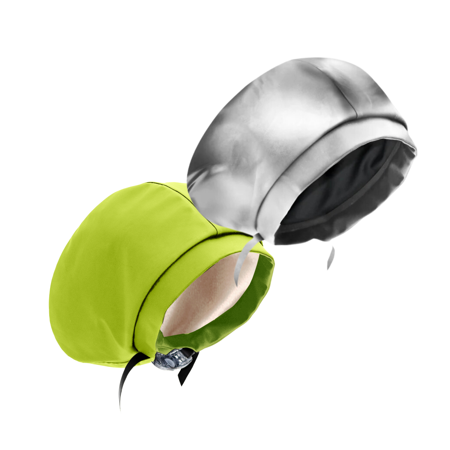 Hairbrella Satin Lined Waterproof Swim Cap - Adjustable Silicone Swimming Cap for Women & Men (2 Pack) - Perfect for Pool, Beach & Water Aerobics