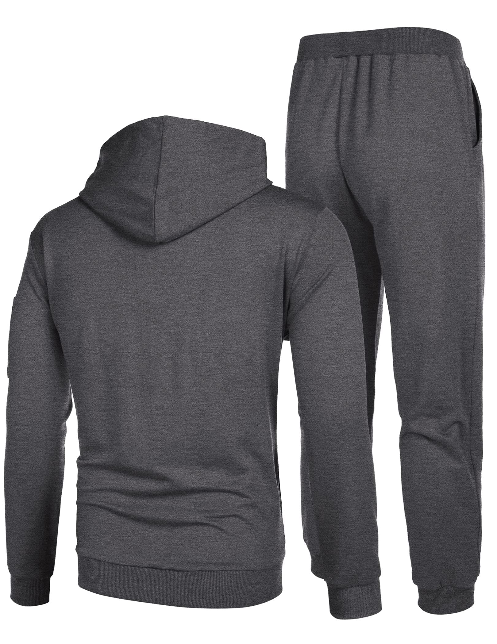 COOFANDY Men's 2-Piece Hooded Tracksuit Set - Athletic Running Jogging Sweatsuit for Men | Gym Workout, Casual Streetwear & Outdoor Sports Apparel