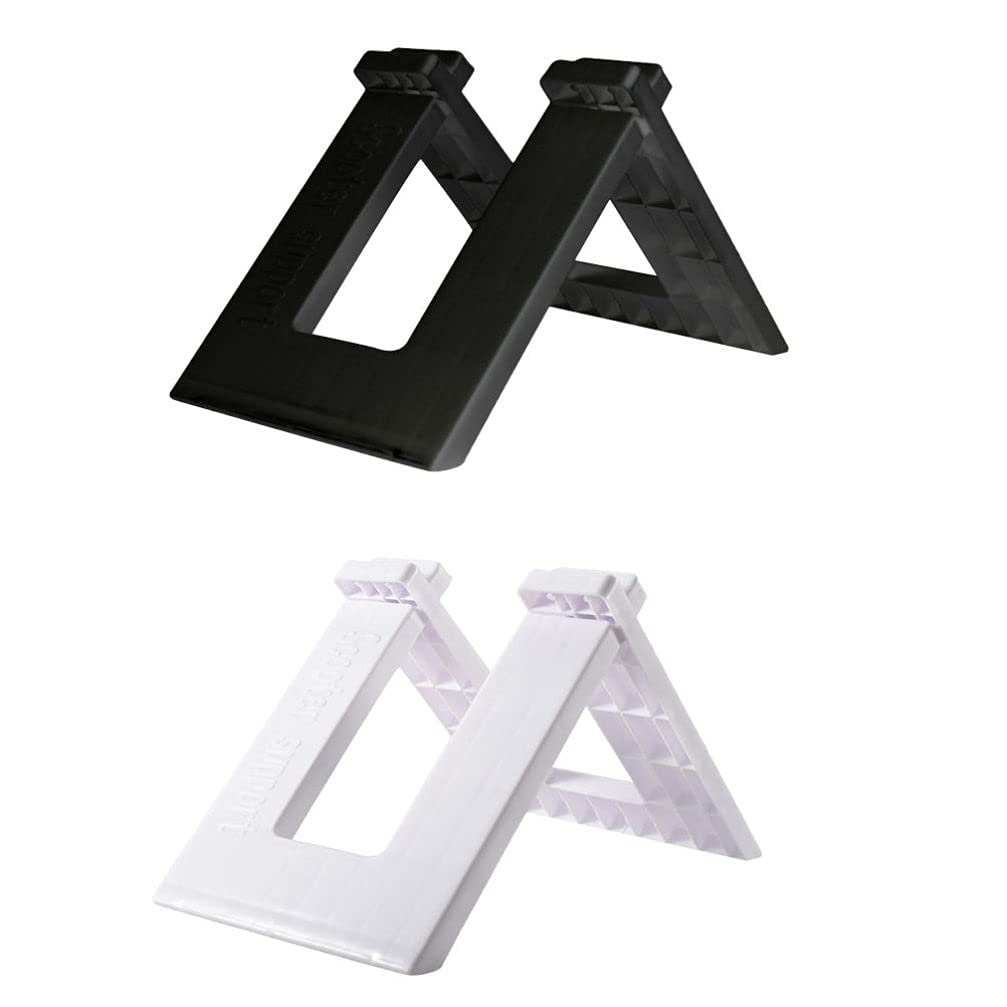 iFUNDOM 2-Pack Bike Parking Rack Stand - Heavy Duty Indoor/Outdoor Bicycle Storage for Mountain & Road Bikes - Space Saving Garage, Apartment, Home Organization Solution (Black & White) - Perfect for Small Spaces & Bike Display