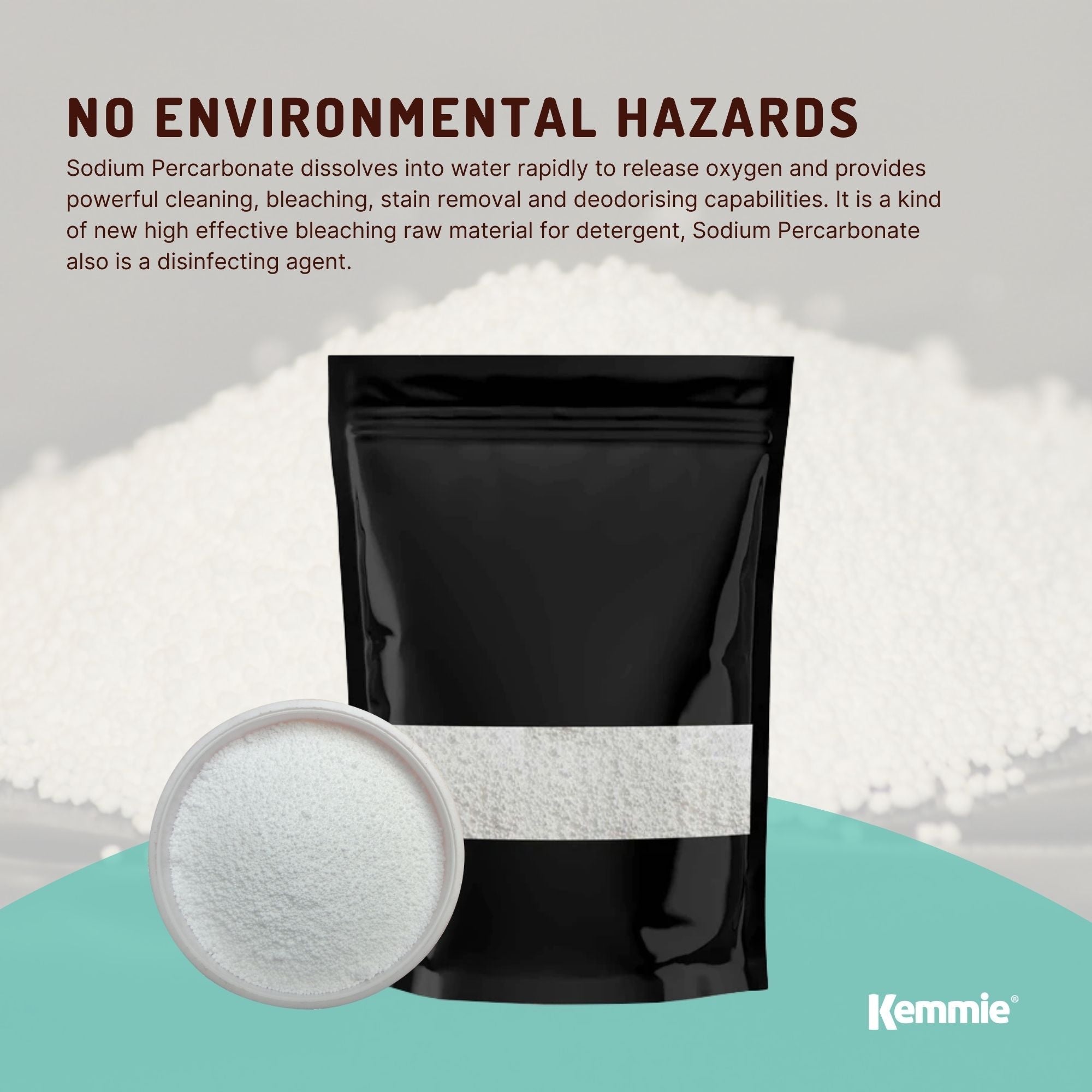 100g Sodium Percarbonate - Eco-Friendly Laundry Cleaner, Brewing Sanitizer & Oxygen Bleach | Multi-Purpose Stain Remover for Clothes, Home & Brewing Equipment