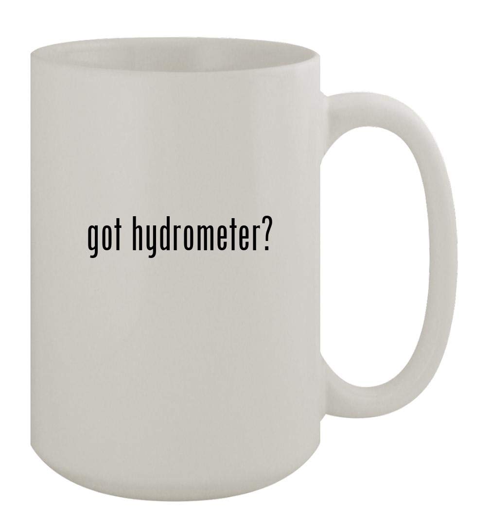 15oz Ceramic White Coffee Mug with Hydrometer - Perfect for Home, Office & Gifts - Ideal for Measuring Coffee Strength & Temperature