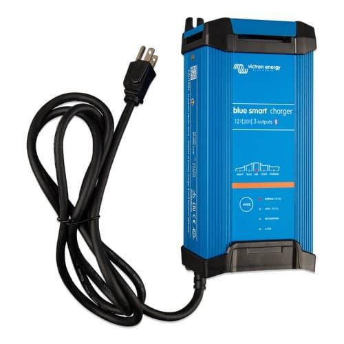 Victron Energy Blue Smart IP22 12V/20A Battery Charger - 120V NEMA 5-15 Plug - Smart Charging for Marine, RV, and Automotive Batteries - Perfect for Boats, Campers, and Off-Grid Power Systems