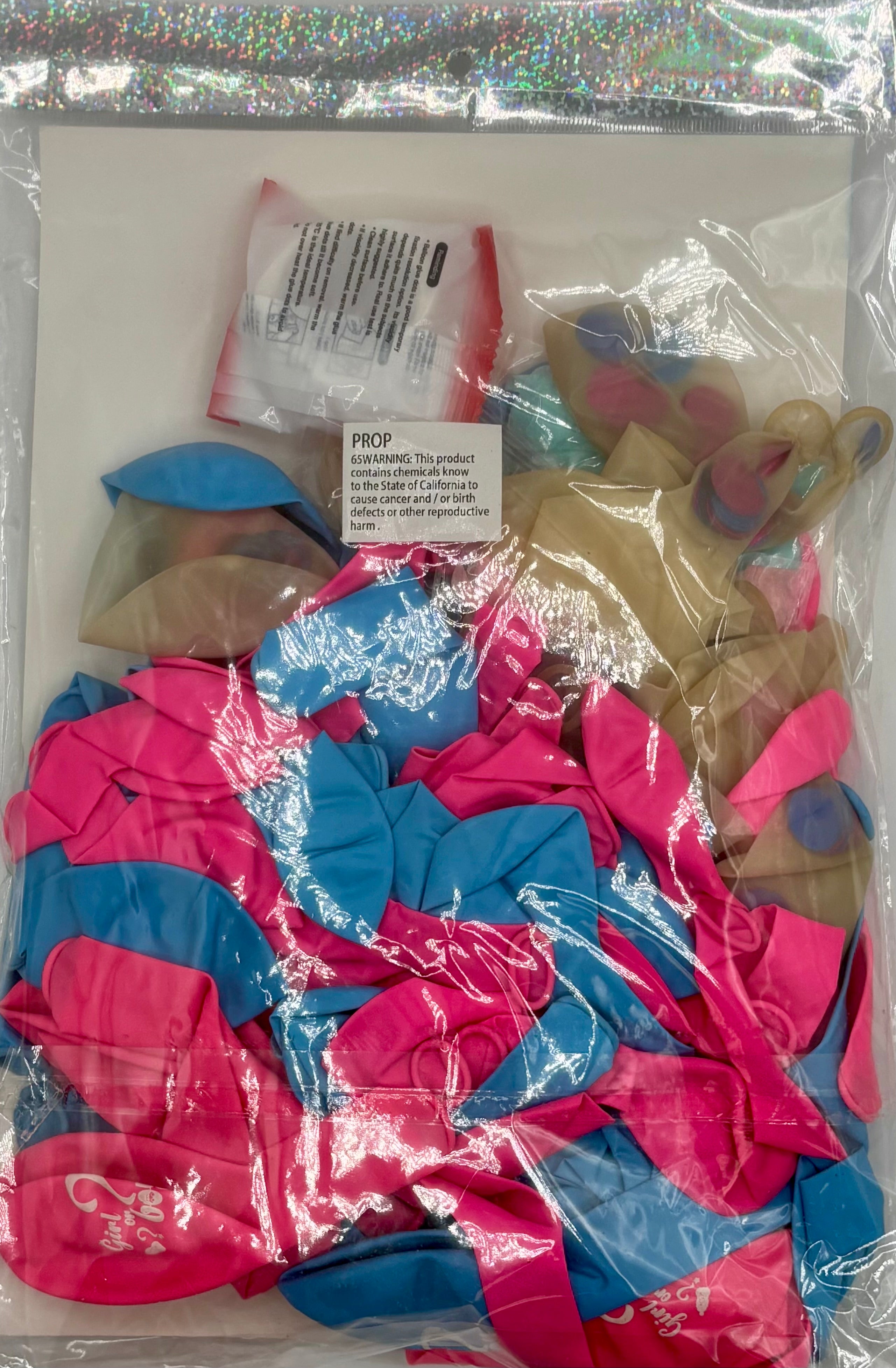 Gender Reveal Balloon Garland Kit - 1 Count for Baby Shower, Birthday Party & Gender Announcement Decorations