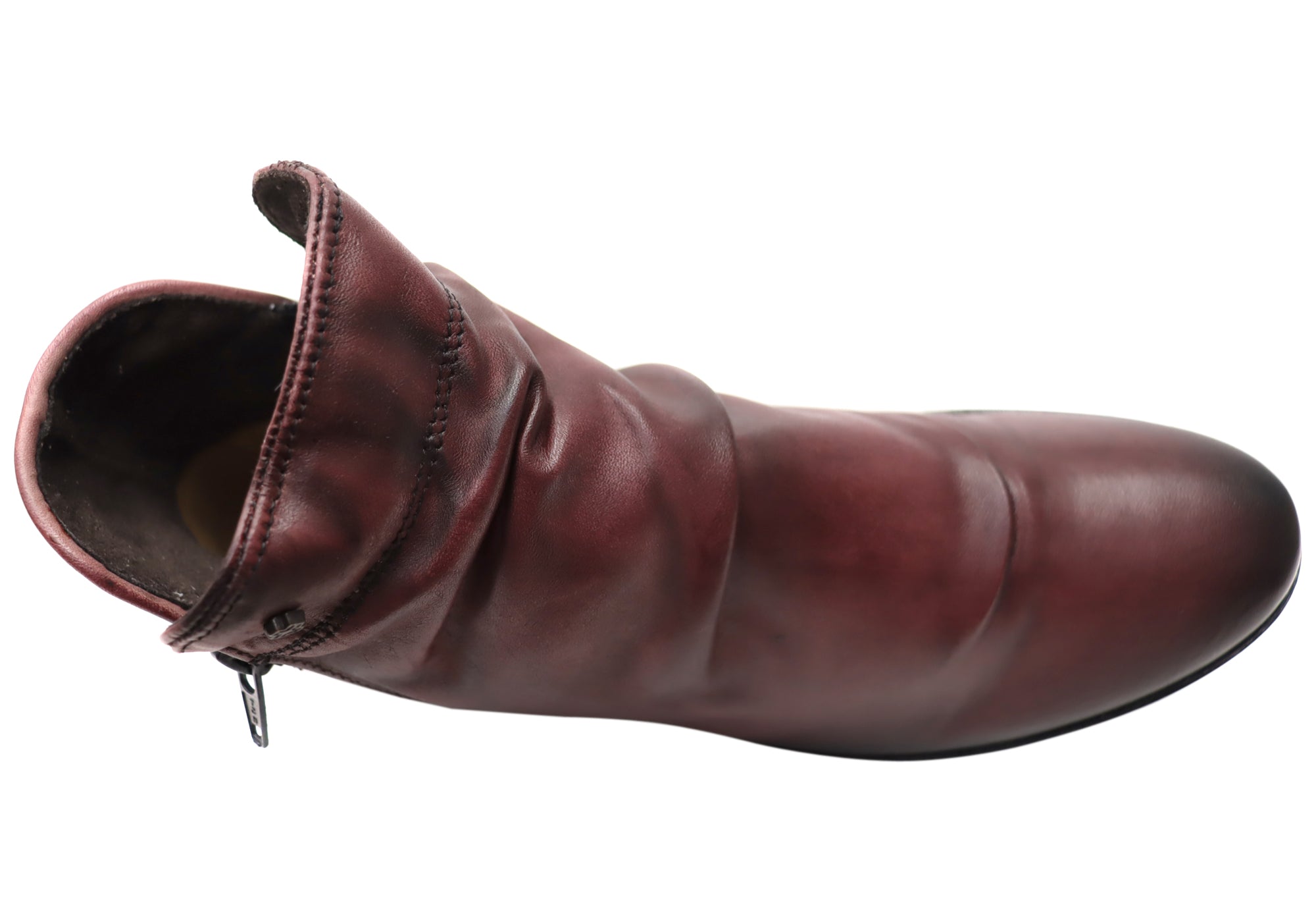 Perlatto Linda Women's Comfortable Leather Ankle Boots - Brazilian Made Leather Booties for Walking, Work & Casual Outfits