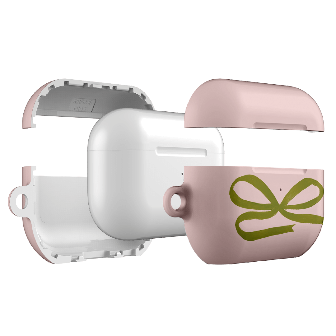 Premium Garden Ribbon AirPods Pro Case - Floral Design Protective Cover for Apple AirPods Pro - Perfect for Outdoor Activities, Travel & Daily Use