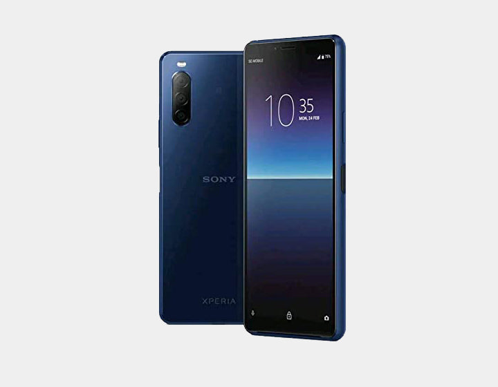 Sony Xperia 10 II XQ-AU52 128GB 4GB RAM Smartphone - International Version (Blue) - Perfect for Travel, Business & Entertainment