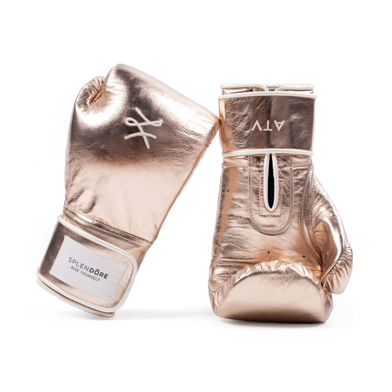 Splendore Rose Gold Boxing Gloves for Women - Premium Training Gloves for Boxing, MMA, Kickboxing & Fitness Workouts - Perfect for Gym, Home Training & Martial Arts Practice