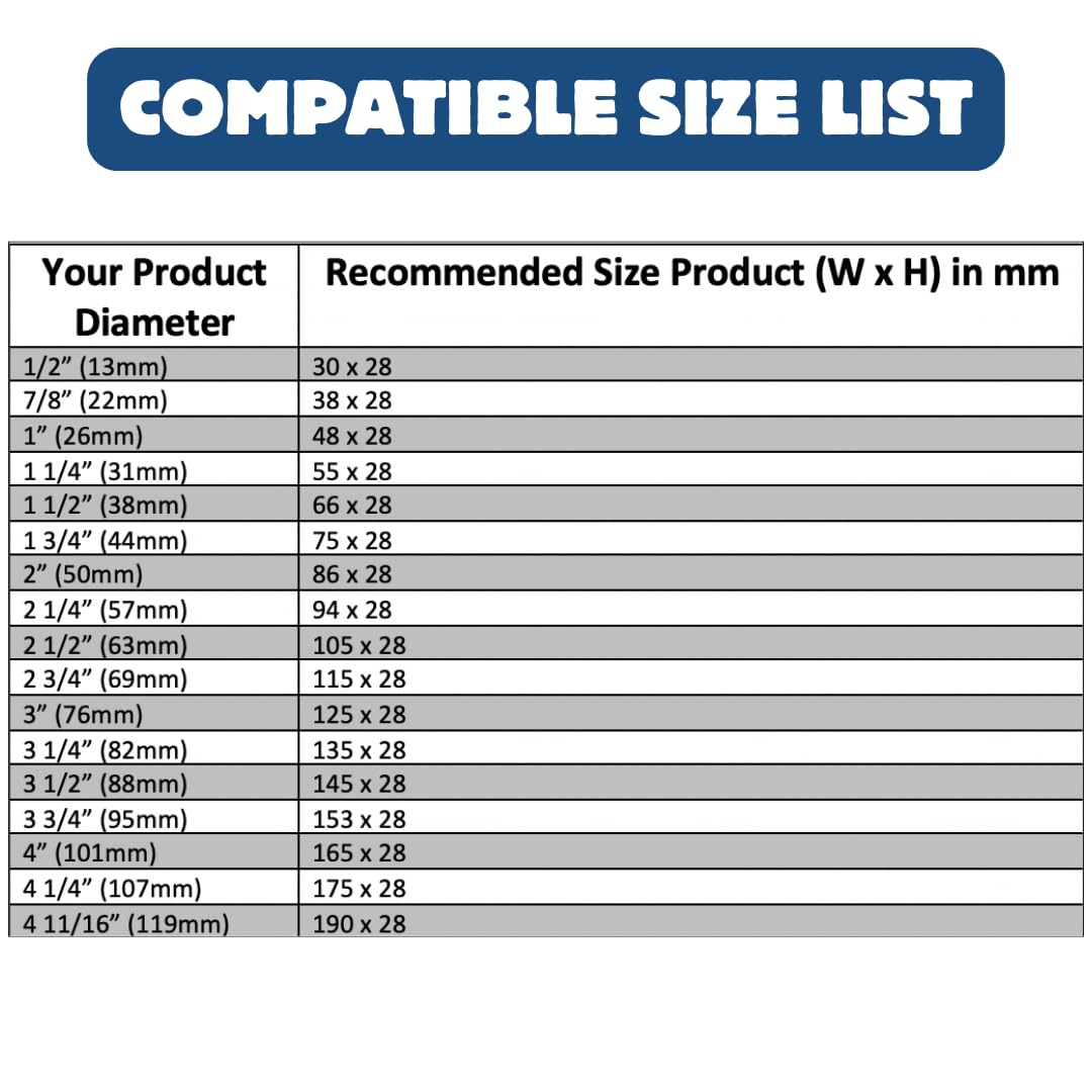 175x28mm Clear Perforated Shrink Bands for Glass/Plastic Jars & Large Containers (4
