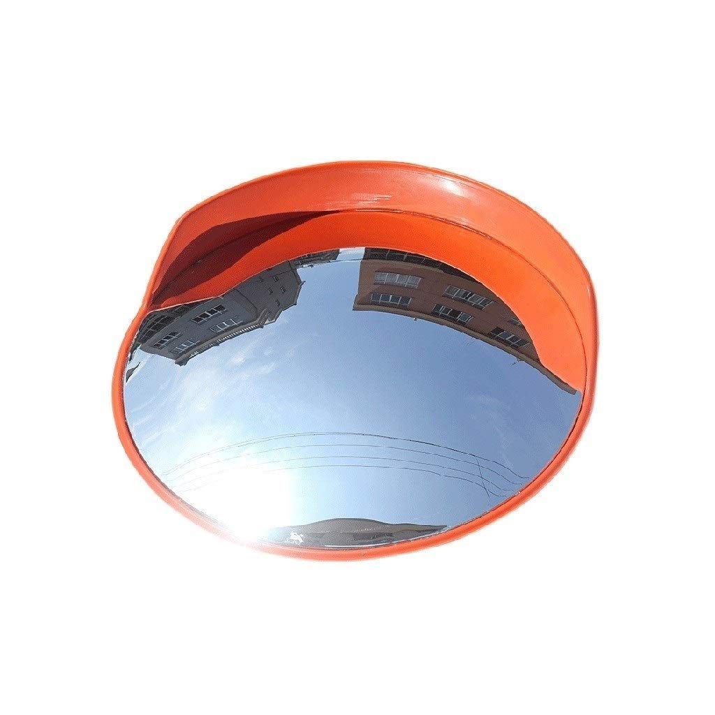 30-80cm Warehouse Convex Security Mirror - 45cm Wide Angle Anti-Theft Plastic Mirror with Red Ball for Retail Stores, Parking Lots & Warehouses - Indoor/Outdoor Safety Surveillance Solution
