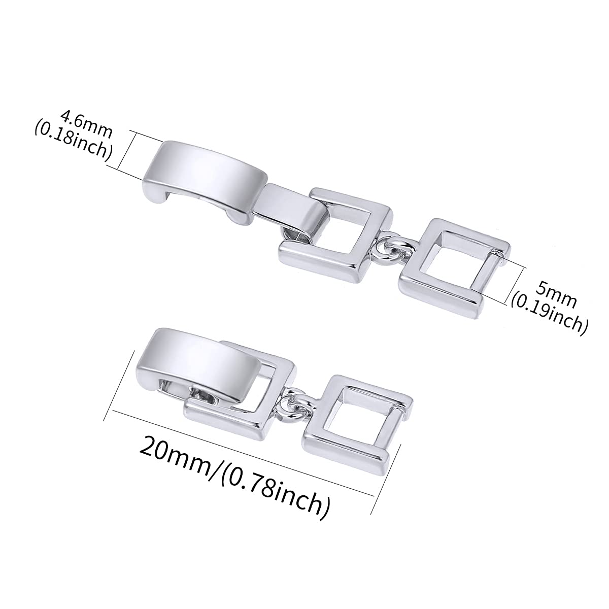 3pcs Gold/Rose Gold/White Gold Plated Fold Over Clasp Set - Jewelry Extender for Bracelets & Necklaces | Perfect for DIY Jewelry Making & Jewelry Repair