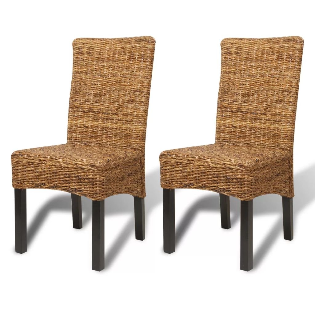 AYNEFY 2-Pack Brown Dining Chairs 18.5x19.7x38.2 Inches - Sturdy Kitchen & Dining Room Chairs for Home, Office, Restaurant - Comfortable Side Chairs for Living Room, Bedroom, Breakfast Nook