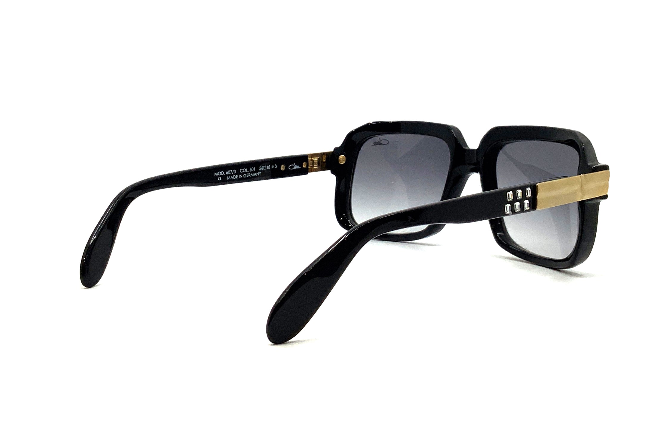 Cazal 607/3 Black Sunglasses for Men & Women - Retro Aviator Style, UV Protection - Perfect for Driving, Outdoor Activities & Fashion Statements