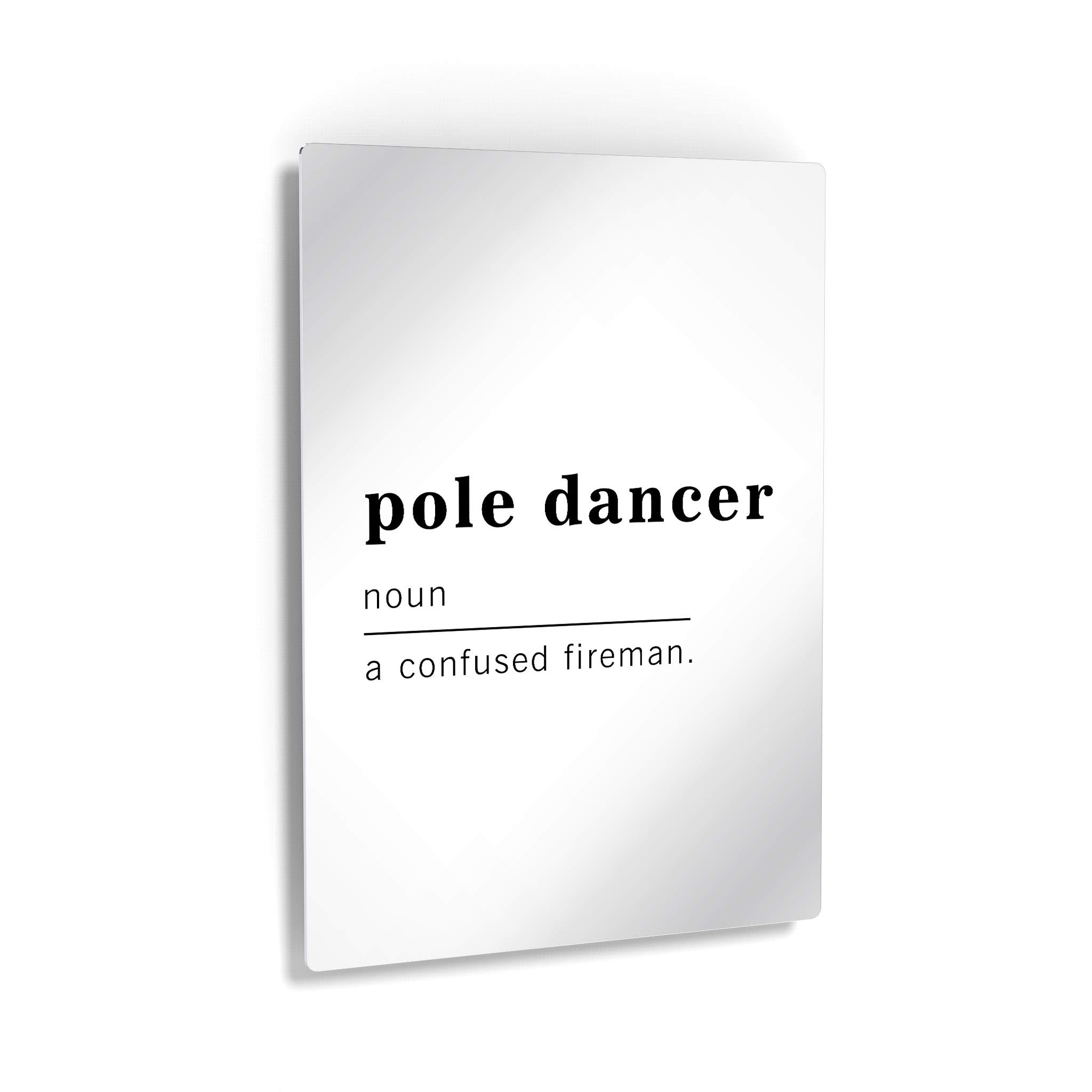 Funny Pole Dancer Definition Metal Print Wall Art - Inspirational Dictionary Quote Sign for Office, Living Room & Bedroom Decor - Ready to Hang 30x20 Inches - Made in USA | Perfect for Dance Studios, Bachelorette Parties & Unique Gift Ideas
