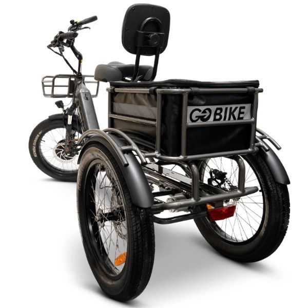 Go Bike FORZA Compact Foldable Electric Tricycle for Adults - 250W Motor, 20MPH, 30-50 Mile Range - Perfect for Commuting, Campus & Urban Transportation