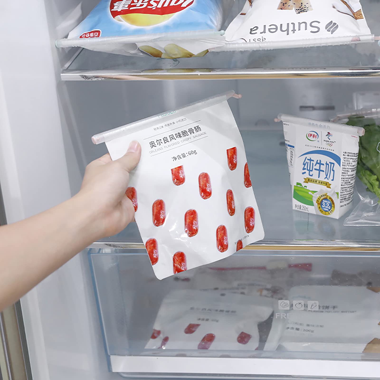 Reusable Bag Sealer Clips - Airtight Food Storage for Snacks & More (12 Pcs) - Kitchen & Travel Use