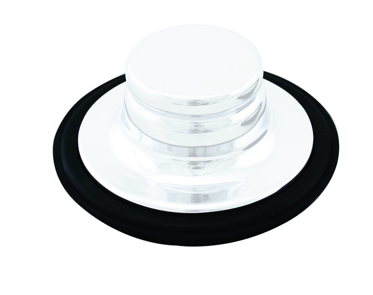 Westbrass D209-50 Universal Replacement Sink Stopper with Brass Cap - Powder Coated White Finish - Perfect for Kitchen & Bathroom Drain Repair
