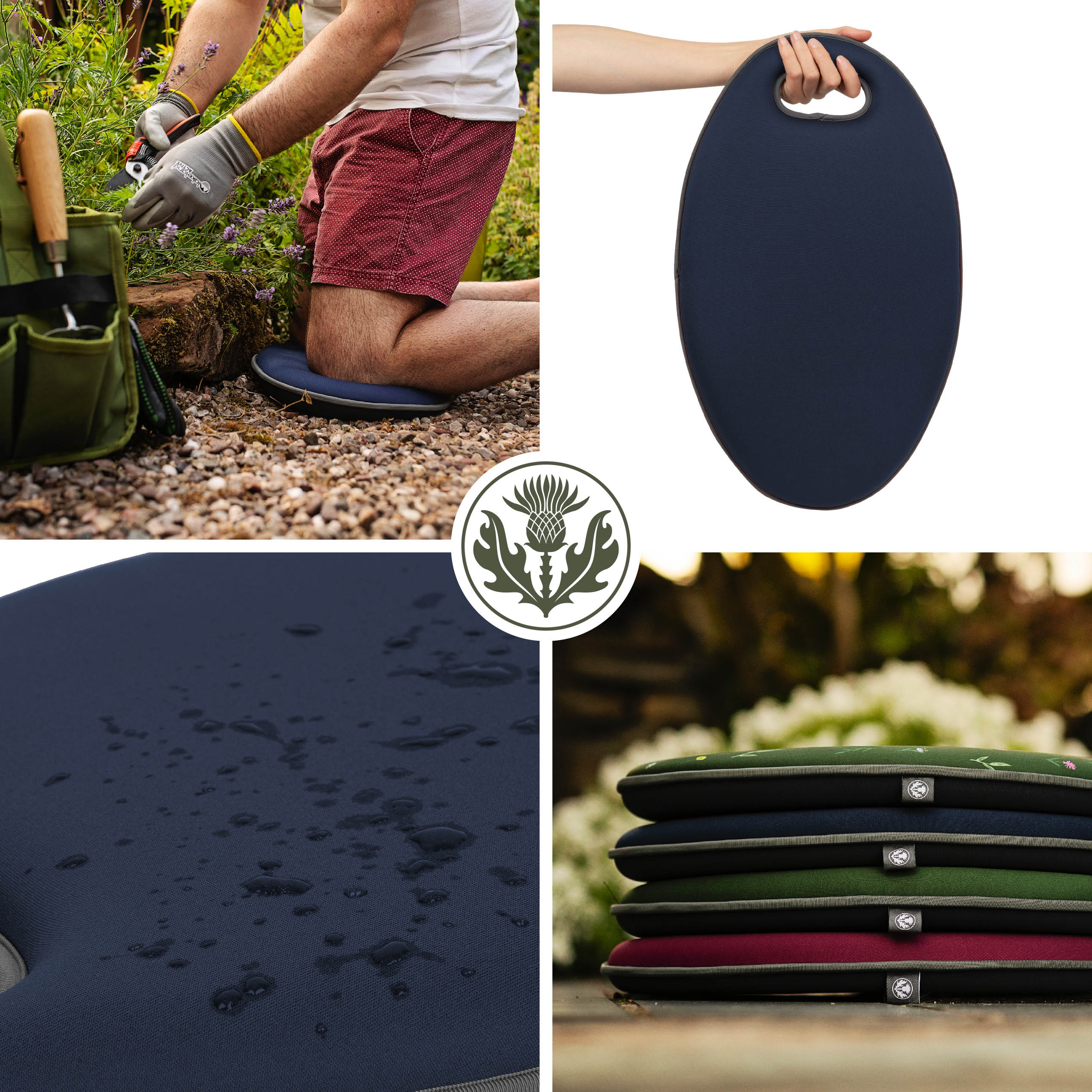 Thistlewood Memory Foam Garden Kneeler Pad - Comfortable Cushion for Gardening, Weeding & Outdoor Work - Waterproof & Durable Knee Protection for Seniors & Adults - Perfect for Lawn Care, Planting & Yard Maintenance