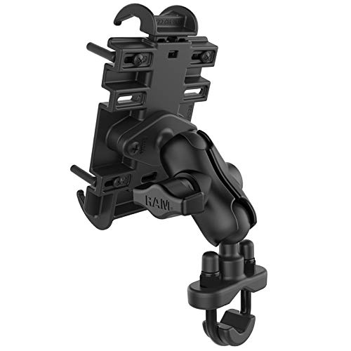 RAM Universal Handlebar Mount for Smartphone - Secure Bike & Motorcycle Phone Holder for GPS Navigation & Outdoor Adventures