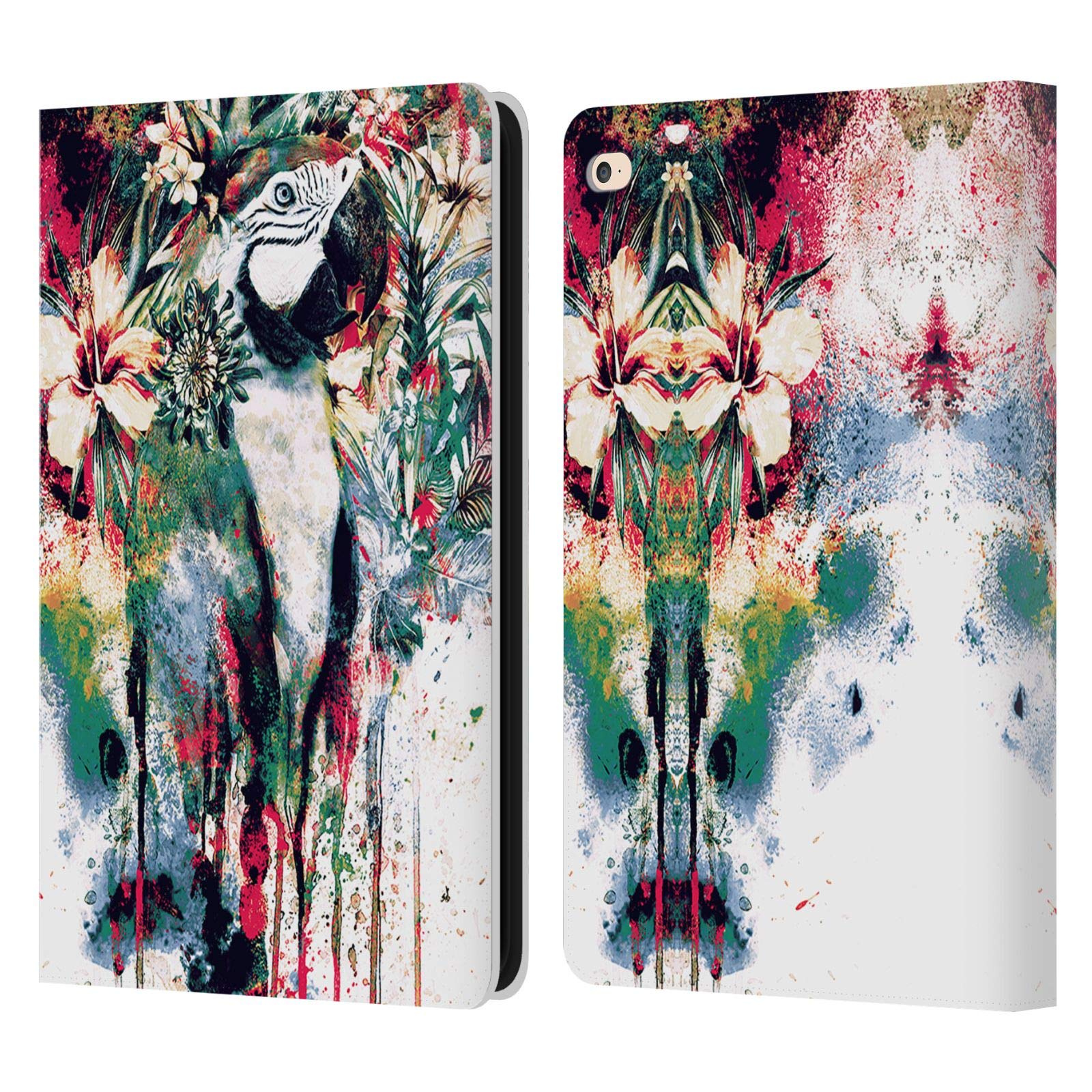 Riza Peker Parrot Leather Book Wallet Case for Apple iPad Air 2 (2014) | Head Case Designs Officially Licensed | Perfect for Travel, Work & Home Use