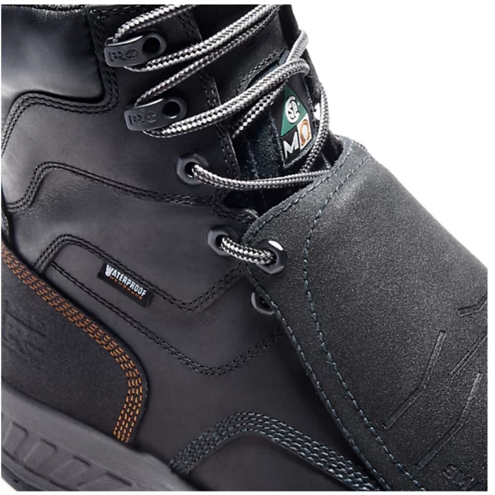 Timberland PRO Endurance HD WP Men's 8 Inch Composite Toe Safety Work Boots with METGUARD - Waterproof, Slip Resistant for Construction, Warehouse & Outdoor Work